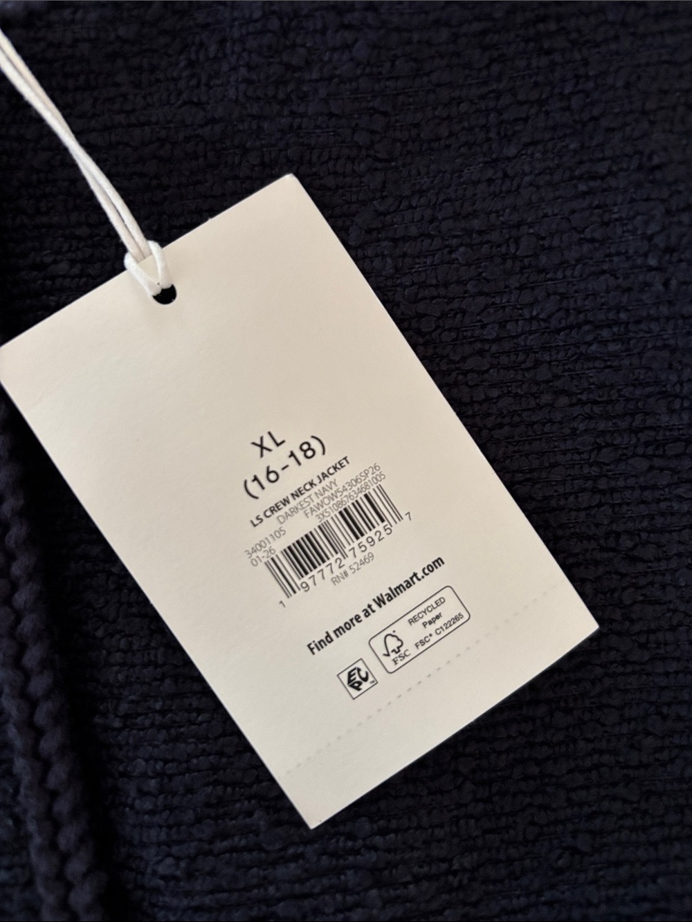FREE ASSEMBLY COLLARLESS TWEED JACKET - Picture 8 of 12